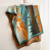 Bufanda de Imitación Cachemir Estilo Pintura al Óleo Vintage Nueva Otoño/Invierno 2026 para Mujer, Calentador de Cuello Chal Jacquard Versátil de Alta Gama al por Mayor