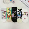 Calcetines de Verano Nuevos para Mujer con Dibujo de Gato KT, de Media Pantorrilla, Sin Costuras, Versátiles, Lindos, Serie de Dibujos Animados Hello Kitty, Calcetines Transpirables y Resistentes al Olor para Mujer