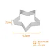 En Stock Anillo Perforado de Acero Inoxidable 430 Forma de Estrella para Tarta Anillo de Mousse Francés Anillo para Tarta de Queso Molde de Estrella de Cinco Puntas para Hornear