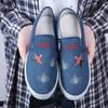 Zapatos de Tela Old Beijing para Mujer de Primavera y Otoño Zapatos de Lona de Mezclilla Planos Casuales Antideslizantes para Trabajar Zapatillas de Caña Baja Adulto Hechos a Medida Hombre