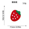Patche Bordado de Toalha de Frutas Desenho Animado Patche Bordado de Cereja Morango Estilo Fofo Decoração de Roupa Patche para Costura