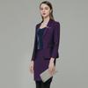 Traje de alta calidad Traje Morado Unisex Ropa de Negocios Traje Profesional Femenino Recepcionista de Hotel Maquillista Ropa de Trabajo