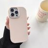 Capa de celular com anel de lente galvanizada de macaron de cor sólida para menina gordinha para iPhone 15 14 13 capa protetora