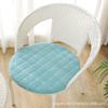 Cojín redondo de pana grueso, extraíble y lavable, cojín para silla de ratán, cojín redondo para taburete, cojín para silla, color sólido, antideslizante, entrega de fábrica