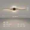Luz de luxo minimalista lâmpada de parede longa Lâmpada de cabeceira de quarto criativa moderna simples sala de estar grade de TV lâmpadas de parede