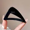 Pinza de Garra Triangular Simple para Coleta Alta para Mujer, Nuevo Estilo de Acetato con Acabado de Alta Gama, Pinza de Tiburón para Recogidos en la Parte Trasera de la Cabeza, Pinza para el Cabello que Realza el Volumen