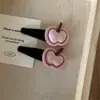 Paquete de 2 Pinzas para el Cabello Serie Café Rosa Canele Estilo Coreano Pinza para Flequillo Girly Pinza Bb Pasador Pinza Lateral Pinza para Cabello Suelto