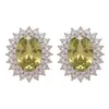 Pendientes Retro Europeos y Americanos Pequeños de Circonita Ovalados Geométricos Estilo Nicho de Lujo Ligero Transfronterizo Pendientes Simples de Alta Gama para Mujer