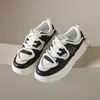 Zapatillas Deportivas de Moda Nuevas para Mujer 35-40, Zapatos Blancos de Cuero con Suela Gruesa, Zapatos Modernos para Estudiantes, Envío Directo de Una Pieza