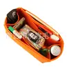 Bolsa de Cosméticos de Fieltro Portátil para Viaje de Gran Capacidad, Bolsa Interior Plegable Simple Tipo Cubo, Bolsa de Fieltro con Almacenamiento de Doble Capa