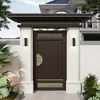 Liga de Alumínio Novo Estilo Chinês Villa Porta Dupla Portão de Pátio Portão Externo para Quintal Portão de Casa Autoconstruída Rural