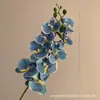 Flor Artificial de Orquídea Cinta de 9 Cabezas Impresa en 3D para Decoración del Hogar, Accesorios de Fotografía, Arreglo Floral para Salón de Bodas, Modelo de Exportación
