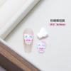 Accesorios de Arte de Uñas de Dibujos Animados de Moda Gato Kt Lazo de Resina 3D Piezas de Uñas Portátiles Decoraciones para Uñas