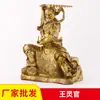 Estatua de Bronce del Rey de los Espíritus, Deidad Guardiana Taiyi, Dios del Trueno y Guardián Supremo del Cielo, Adorno de Artesanía de Cobre