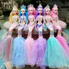 Fabricante 45 cm Vestido de Novia Musical con Luces Sirena Alas de Luz Ángel Muñeca Brillante Juguete Inteligente para Niños