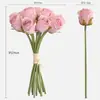 Jarrón de Cristal Transparente Color Natural Minimalista Creativo de Lujo Ligero para Flores Frescas, Arreglo Floral, Pieza de Decoración Artística para Sala de Estar