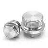 Plugue de Cabeça Sextavada com Flange de Aço Inoxidável 304 316 Tampa de Óleo Parafuso Plugue Plugue Imperial 1/8" G1/8 M8 M60