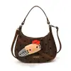Bolsa de Bolinhas 2026 Outono/Inverno Nova Plissada para o Trabalho Bonita Versátil Moda Bolsa de Mão Bolsa Tiracolo