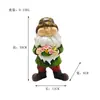 Novos Produtos Transfronteiriços Ornamentos Pequenos para Jardim Externo e Pátio Decorações para Sala de Estar em Casa Artesanato de Resina de Anão Desenho Animado