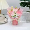 Nova Flor Artificial Flor de Sabão Rosa Produto Acabado Pequeno Buquê Decoração de Presente Lembrança de Casamento Caixa de Presente Buquê Atacado