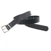 Hebilla de Pin Plateada Cinturón Metálico para Mujer, Accesorio Decorativo Versátil para Jeans, Cinturón de Cuero Negro con Diseño Único para Mujer