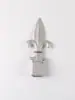 Puntas de Valla de Aleación de Aluminio Color Gunmetal, Puntas de Barandilla de Acero Zincado, Accesorios para Puertas de Valla de Jardín, Decoración Artística Plana de Hierro Fundido