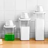 Caja de Almacenamiento de Detergente para Ropa Transfronteriza Tarro Sellado Transparente Tarro de Detergente para Ropa con Escala Contenedor de Detergente Tarro de Almacenamiento