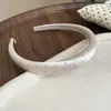 Faixa de Cabelo Fina de Tecido Simples com Bolinhas para Mulheres Topo Alto Crânio Estonteante Nova Faixa de Cabelo Estilo Coreano Versátil para o Dia a Dia Acessório de Cabelo com Temperamento