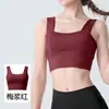 Novo sutiã esportivo de alça larga para mulheres, à prova de choque, lindo design nas costas, regata para uso ao ar livre, adequado para corrida, yoga e fitness