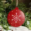 Navidad Transfronteriza Lata Danesa Metal Árbol de Navidad Pintado a Mano Adornos Atmósfera Navideña Pequeño Tambor Navideño Adornos de Regalo