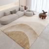 Alfombra de estilo silencioso para sala de estar, dormitorio, color crema, sofá nórdico, mesa de centro, manta de noche, alfombra de suelo minimalista moderna