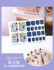 Mingshiqiyi Accesorios para Uñas Pegatinas para Pies con Pedrería y Brillo Estilo Dulce Chica Caliente Pegatinas Coloridas