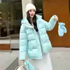Chaqueta de Invierno Gruesa y Cálida con Capucha, Abrigo de Algodón Holgado, Abrigo de Mujer de Moda Versátil, Nuevo 2026 Transfronterizo
