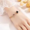 Não Desbota, Versátil, Personalizado, Cheio de Diamantes, Joia de Mão de Luxo Leve Celebridade da Internet Atacado Pulseira Popular de Aço Titânio Moda Francesa para Mulheres