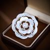 Nuevo Broche Camelia Rosa Fritillaria Natural para Mujer Nicho de Alta Gama Lujo Elegante Accesorios Corsage para Cena