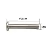 Fábrica fuente hierro galvanizado perno de cabeza plana herrajes para muebles accesorios conector cabeza grande plana cabeza hexagonal tornillo