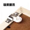 Ganchos de Pared Plateados Grandes Empotrados Horizontales Sin Marca con Adhesivo Fuerte para Colgar