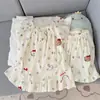 Pijama de verano nuevo para mujer, shorts de manga corta, algodón nube suave y amigable con la piel, conjunto de ropa de casa elegante y lindo, artículo popular