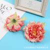 Flor Artificial Peônia 12cm Cabeça de Flor Grande DIY Feito à Mão Material Enfeite de Cabeça Tecido de Seda Flor Falsa Decoração de Casa Adereços para Fotos