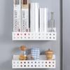 Caja de Almacenamiento con Absorción Magnética, Estante Magnético de Pared para Lado del Refrigerador, Estante de Almacenamiento para Gabinete, Estante Magnético sin Taladro para Papel Film y Especias