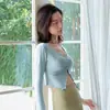 Top de Manga Longa Ji Jia Yoga Novo Estilo 2024 Petite Roupa de Yoga Deslumbrante para Mulheres e Grávidas Cobertura para Pilates