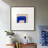 Creación de una pintura colgante de arte de nicho nórdico: pintura decorativa para sala de estar de Ji Feng, mural abstracto moderno y simple para restaurante.