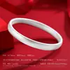 Pulseira de Prata Pura Estilo Pneu, Prata Pura 9999, Anel Simples, Pulseira Minimalista, Presente de Aniversário Qixi para a Mãe
