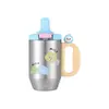 Taza Térmica con Popote para Niñas Alta Apariencia Taza de Agua Almacenamiento en Frío Taza Rompehielos de Escritorio Café Nuevo Estilo con Taza Separadora de Té