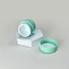 Fabricante de Materiales de Empaque para Cuidado de la Piel Shantou Plástico Verde Mate Materiales de Empaque Rectos Botella Cosmética Botella de Muestra para Crema de Ojos Crema Facial 15g