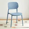 Silla de plástico, silla con respaldo engrosado de restaurante nórdico, silla para mesa de comedor en casa, silla de comedor comercial, taburete moderno simple