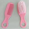 Peine de Plástico para Bebé Cepillo para Quitar el Pelo Set de Cuidado Peine Masaje Recién Nacido Niños Baño Champú Cepillo de Cerdas Suaves
