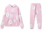 Conjunto de Moletom com Capuz Estilo Europeu e Americano para Comércio Exterior Transfronteiriço, Novo Conjunto de Moletom e Calça com Estampa de Espuma para Primavera e Outono, Em Estoque