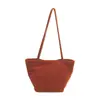 Bolso de Mujer Nuevo de Nicho de Gran Capacidad Relajado Versátil de Gama Alta Simple para Viajes Cotidianos Almacenamiento Bolso Tote de Cuero Bolso de Hombro