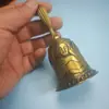 Campainha alta retrô de manivela, sino de Natal transfronteiriço, campainha de chamada para idosos, sino escolar, pingente de metal atacado